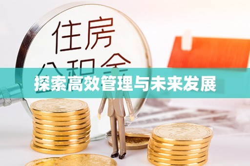 古镇探索高效管理与未来发展