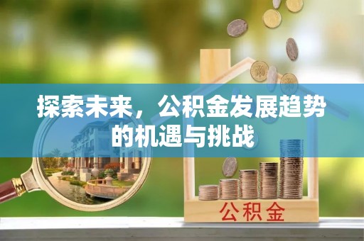古镇探索未来，公积金发展趋势的机遇与挑战