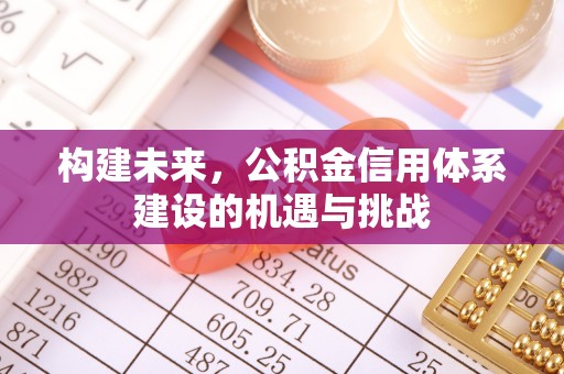 古镇构建未来，公积金信用体系建设的机遇与挑战